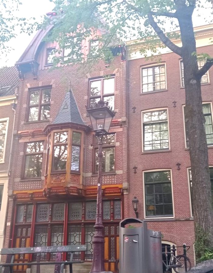 Historic canal houses from the water
